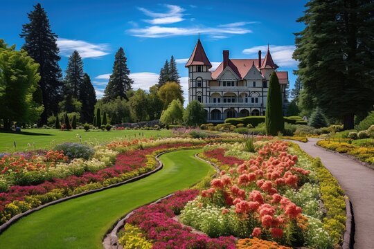 Discover the Beauty of Manito Park's Colorful Renaissance Garden in Spokane, Washington, USA