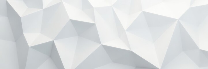 Fototapeta premium Abstract white polygonal texture, muted gray background, elegant texture, wallpaper texture, abstract pattern