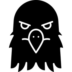 Eagle Face icon single vector illustration