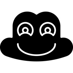 Frog Face icon single vector illustration