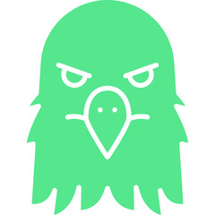 Eagle Face icon single vector illustration