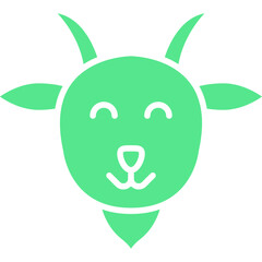 Lamb Face icon single vector illustration