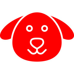 Dog Face icon single vector illustration