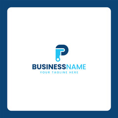 Letter P Plumbing Logo