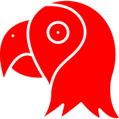 Parrot Face icon single vector illustration