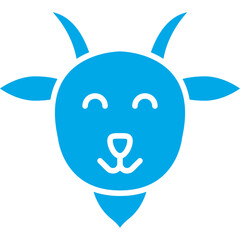 Lamb Face icon single vector illustration