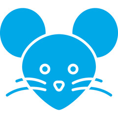 Mouse Face icon single vector illustration