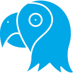 Parrot Face icon single vector illustration