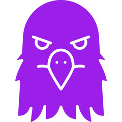 Eagle Face icon single vector illustration