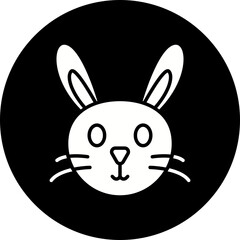 Rabbit Face icon single vector illustration