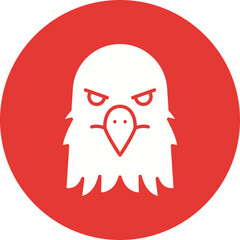 Eagle Face icon single vector illustration