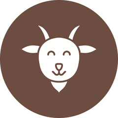 Lamb Face icon single vector illustration