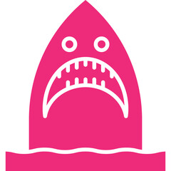 Shark Face icon single vector illustration