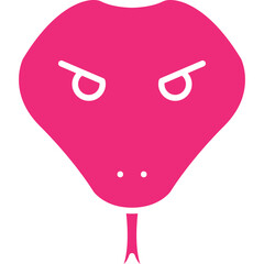 Snake Face icon single vector illustration