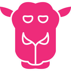 Camel Face icon single vector illustration
