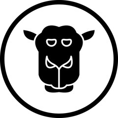 Camel Face icon single vector illustration