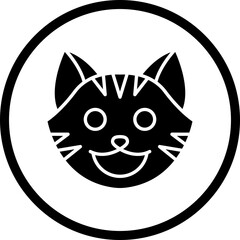 Cat Face icon single vector illustration
