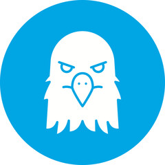 Eagle Face icon single vector illustration