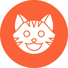 Cat Face icon single vector illustration