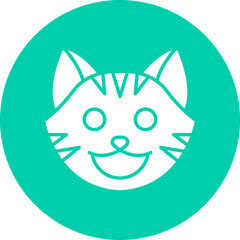 Cat Face icon single vector illustration