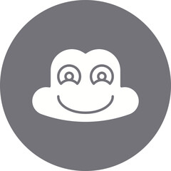 Frog Face icon single vector illustration
