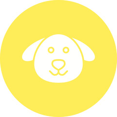 Dog Face icon single vector illustration