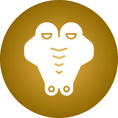 Crocodile Face icon single vector illustration