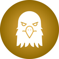 Eagle Face icon single vector illustration
