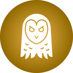 Owl Face icon single vector illustration