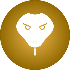 Snake Face icon single vector illustration