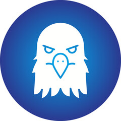 Eagle Face icon single vector illustration