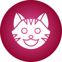 Cat Face icon single vector illustration