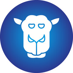 Camel Face icon single vector illustration
