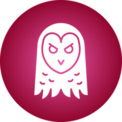 Owl Face icon single vector illustration