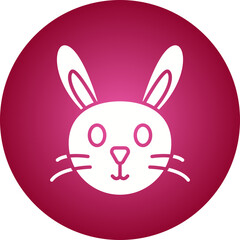 Rabbit Face icon single vector illustration