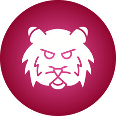 Tiger Face icon single vector illustration