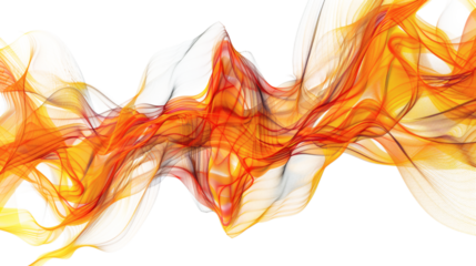 An abstract digital background for technological processes and AI, isolated on white background