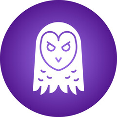 Owl Face icon single vector illustration
