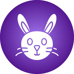 Rabbit Face icon single vector illustration