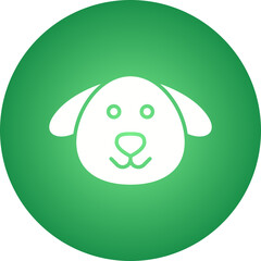 Dog Face icon single vector illustration