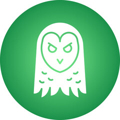 Owl Face icon single vector illustration
