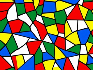 Fototapeta premium Abstract Geometric Colorful Mosaic Pattern Design