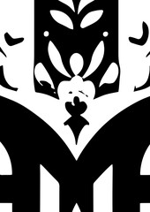 Vector image of the Ukrainian coat of arms