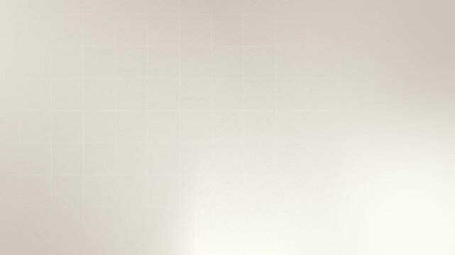 Seamless loop background in 4K featuring a soft beige texture with faint grid lines and a subtle gradient.