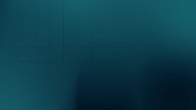Seamless loop background in teal with subtle grid pattern and gradient textures. 4K resolution.