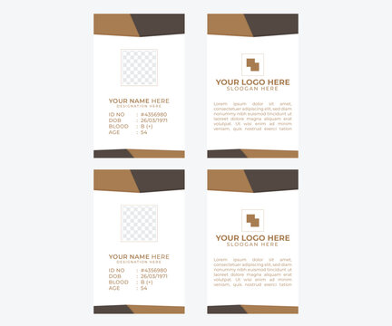 Simple Minimalistic Creative ID CARD  Template Design