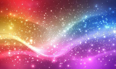 Obraz premium Abstract Background with Colorful Waves and Lights, radiant lights, psychedelic patterns, atmospheric effects, light effects