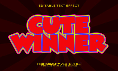 Vintage cartoon text effect, editable text effect and comics 3d font style bold shadow retro poster design