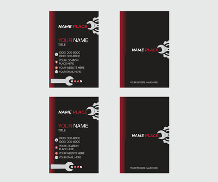 Simple Minimalistic Creative Business Card Template Design
