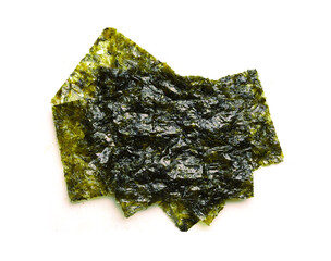 korean nori chips on white background © Kirill